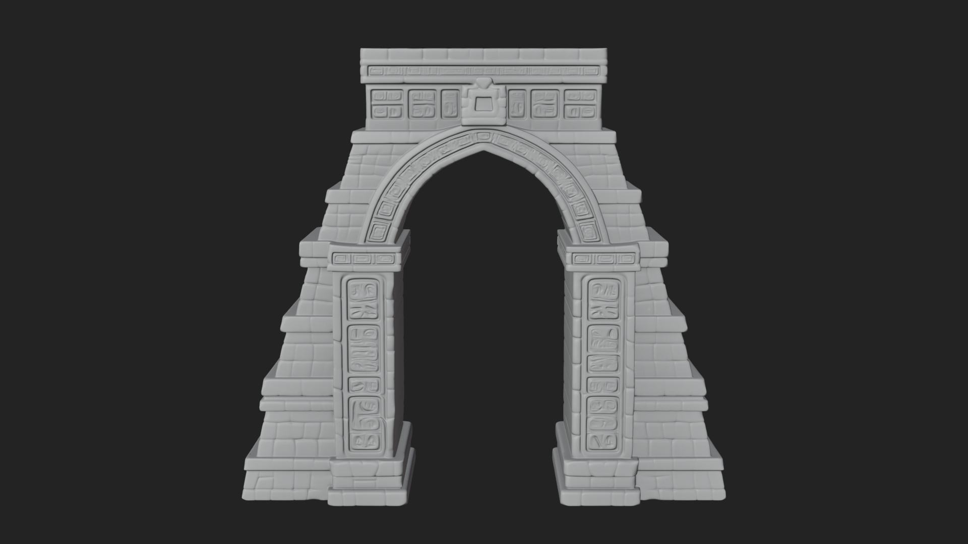 Ancient Stone Arch Design 1 3D Print Model 3D Model