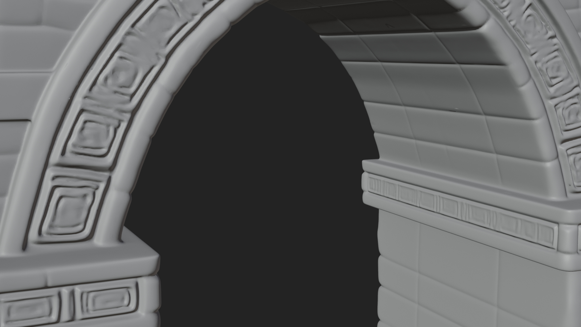 Ancient Stone Arch Design 1 3D Print Model 3D Model