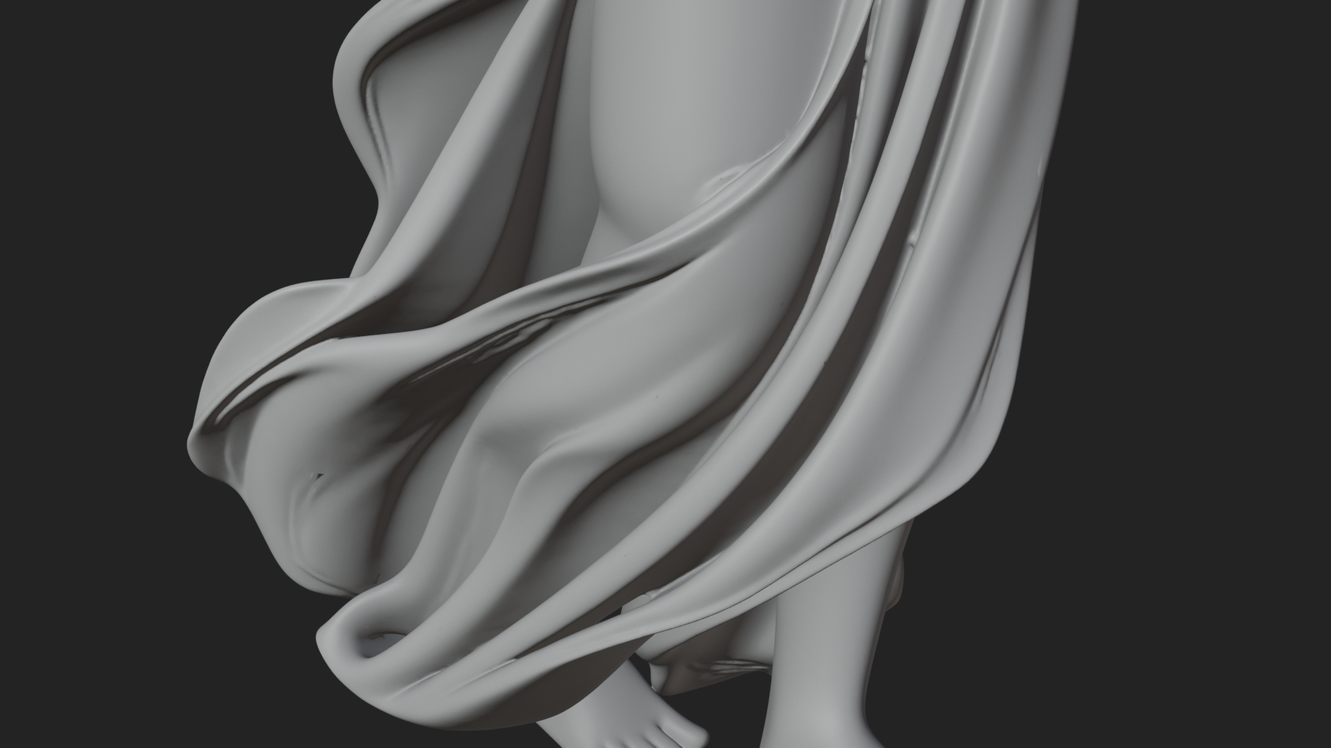 Angel Holding Heart Statue Design 2 3D Print Model 3D Model