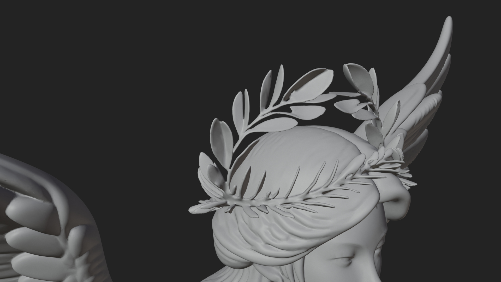 Angel of Victory Statue Design 10 3D Print Model 3D Model