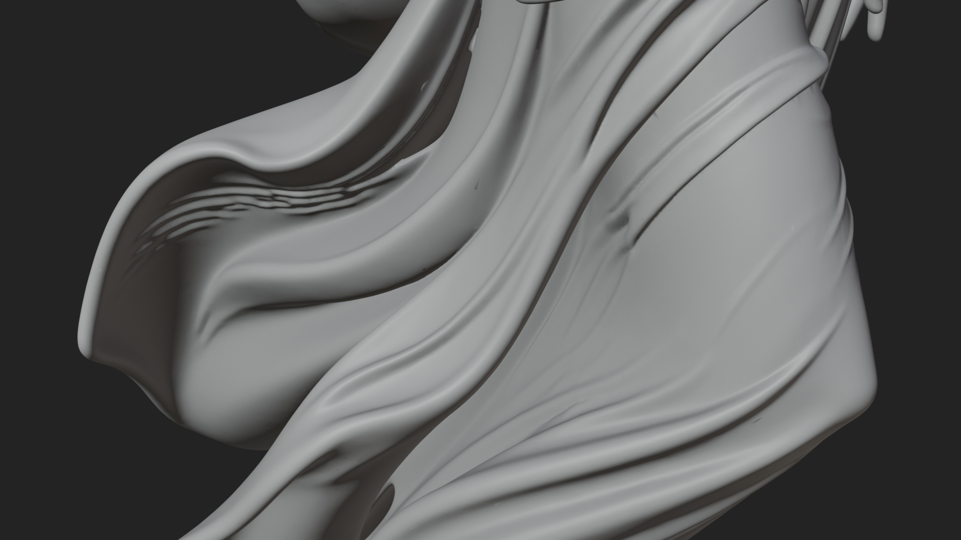 Angel of Victory Statue Design 10 3D Print Model 3D Model