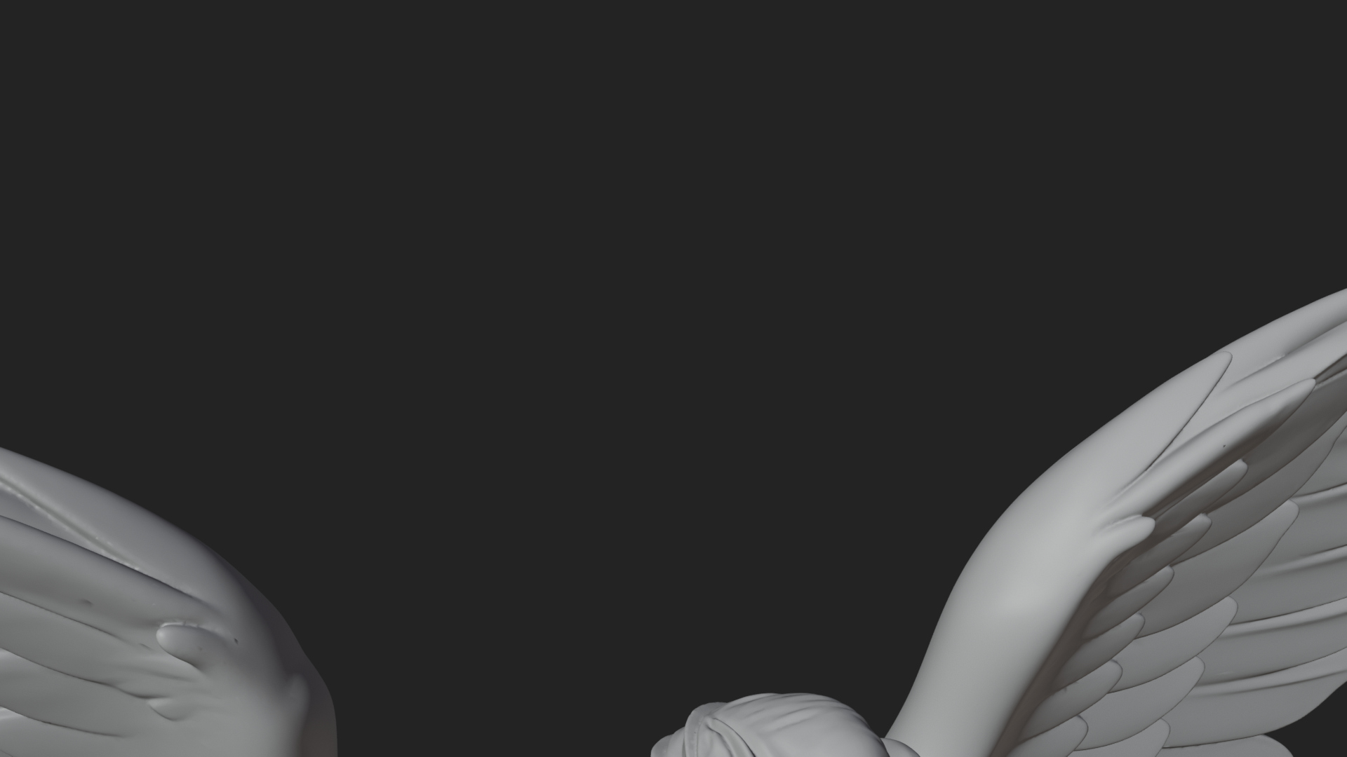 Angel of Victory Statue Design 5 3D Print Model 3D Model