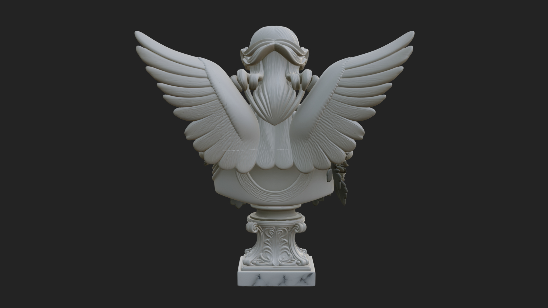 Angel of Victory Statue Design 6 3D Print Model 3D Model