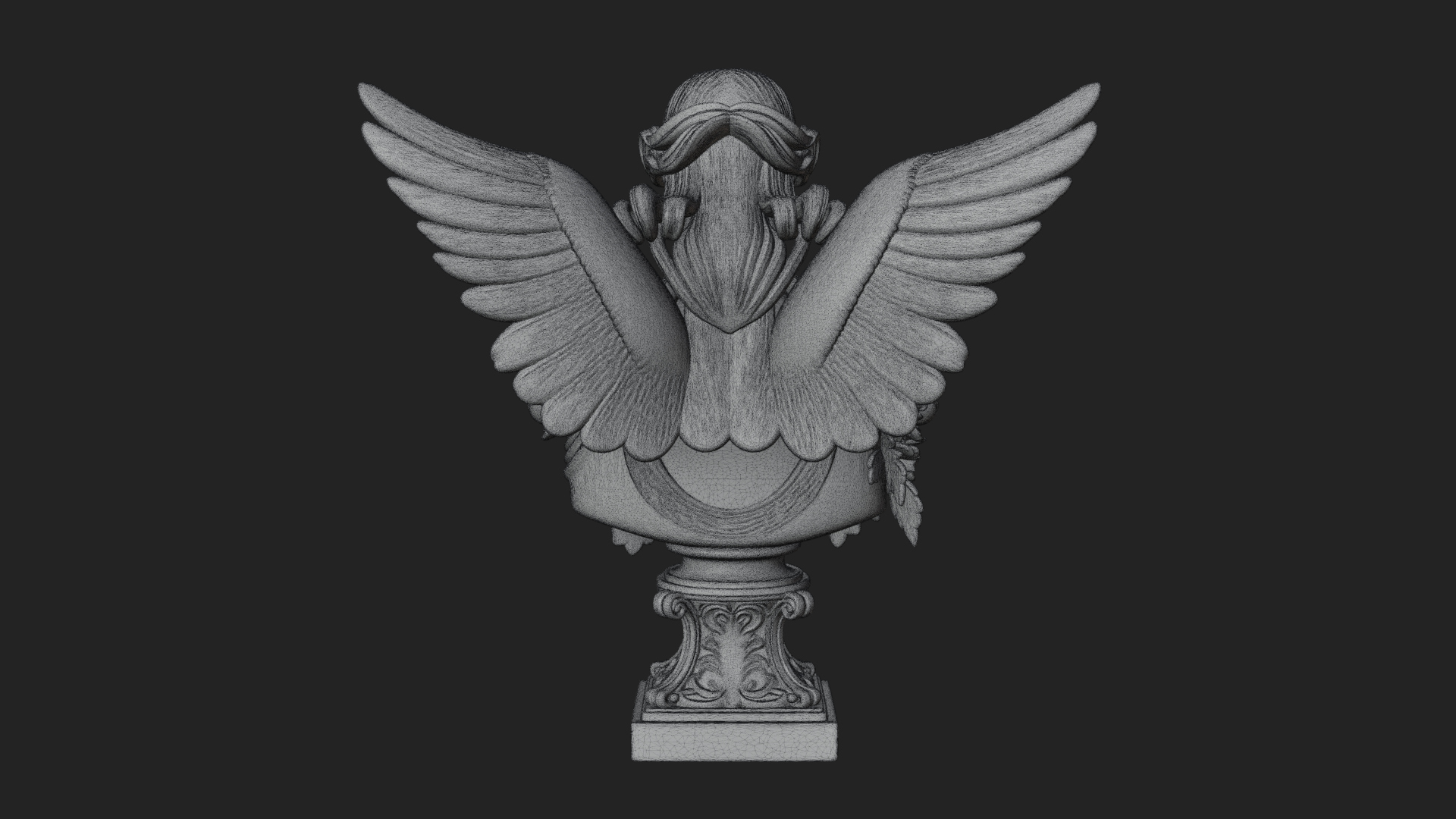 Angel of Victory Statue Design 6 3D Print Model 3D Model