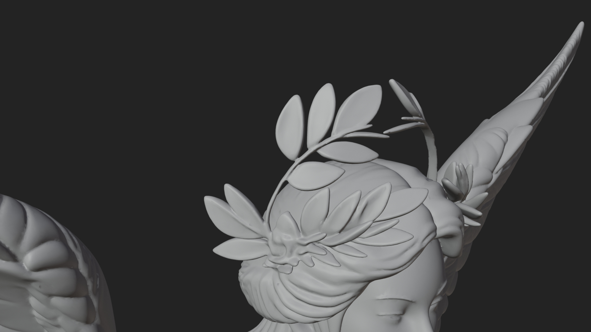 Angel of Victory Statue Design 8 3D Print Model 3D Model