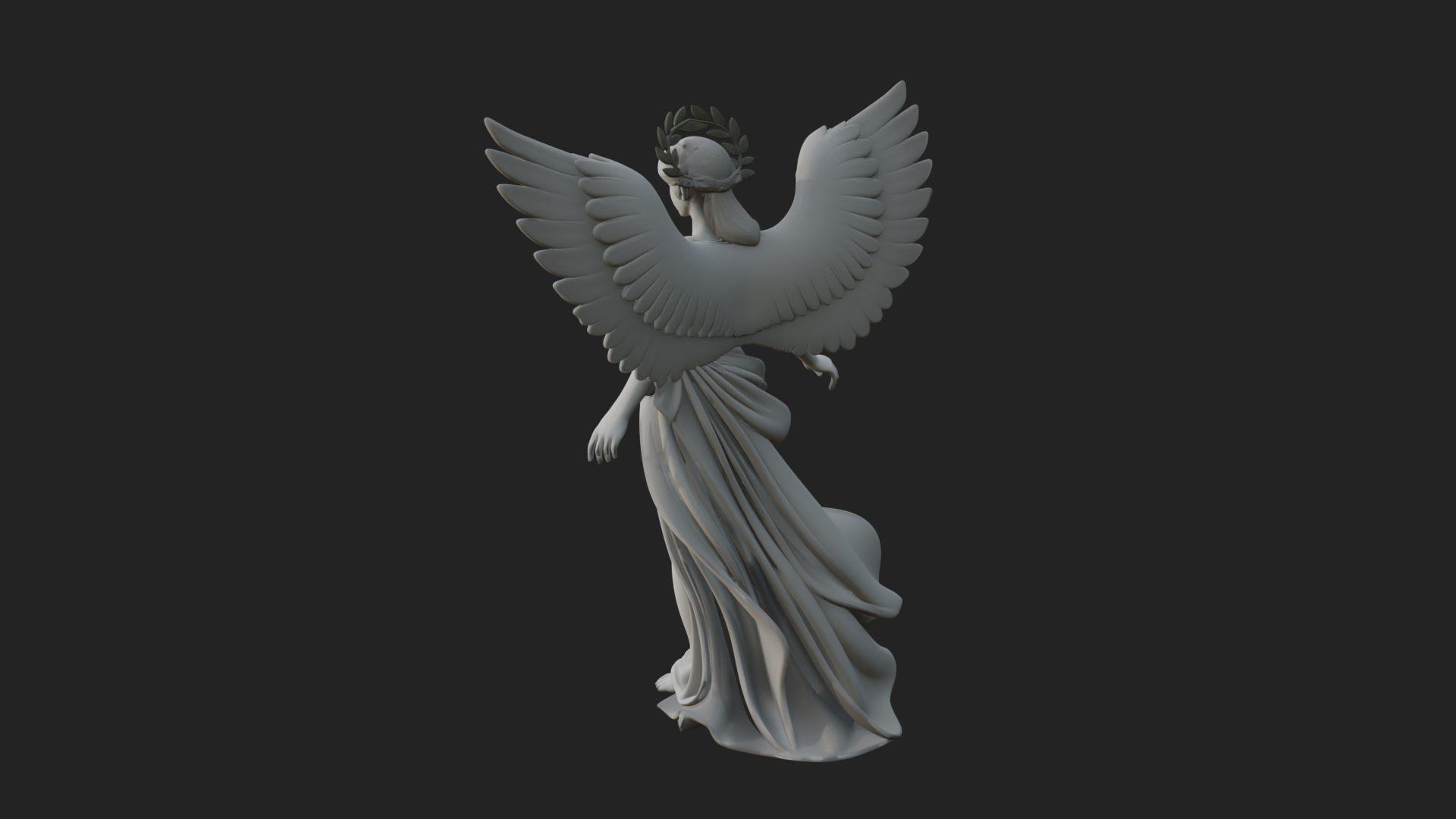 Angel of Victory Statue Design 9 3D Print Model 3D Model