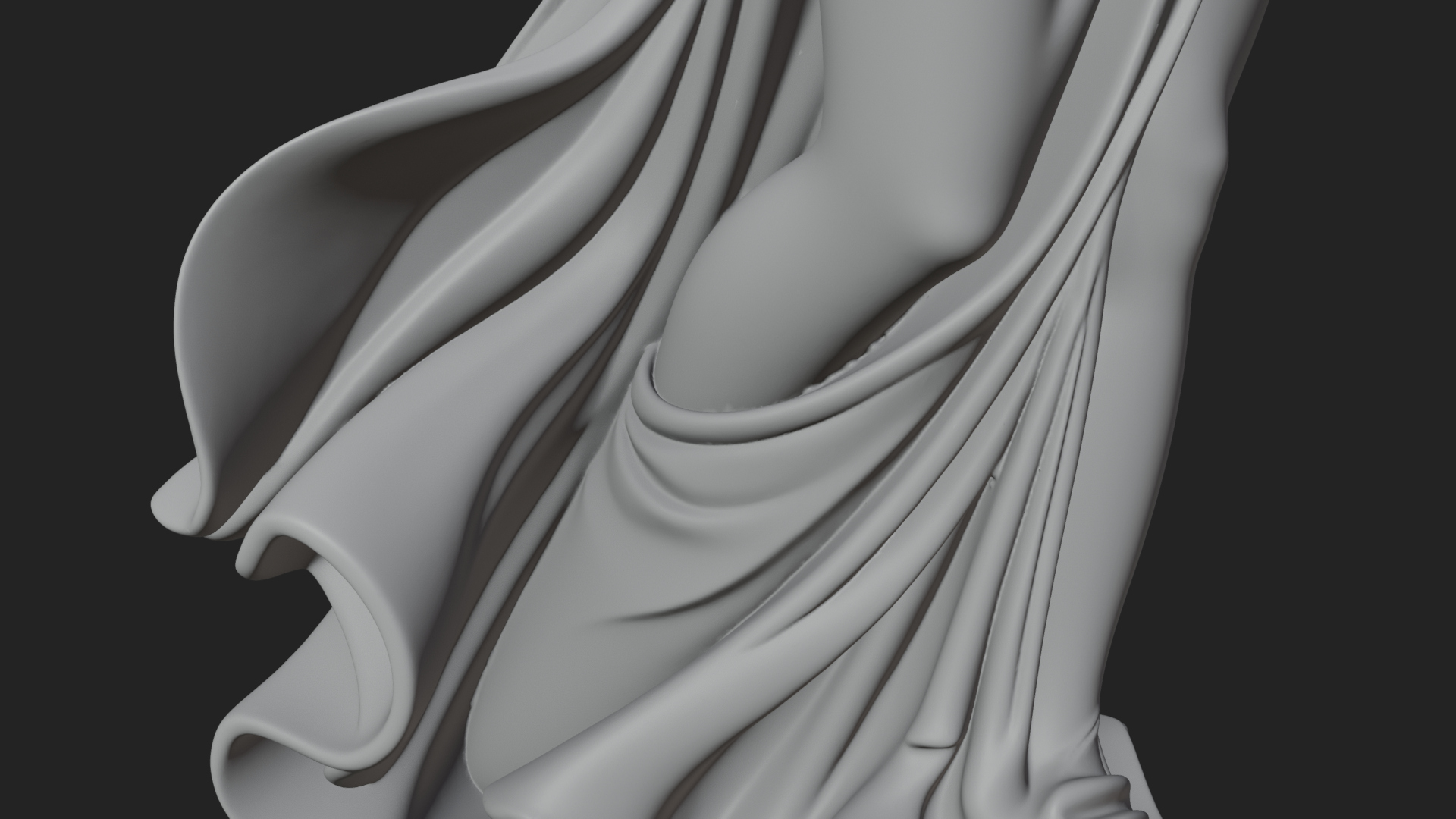 Angel of Victory Statue Design 9 3D Print Model 3D Model