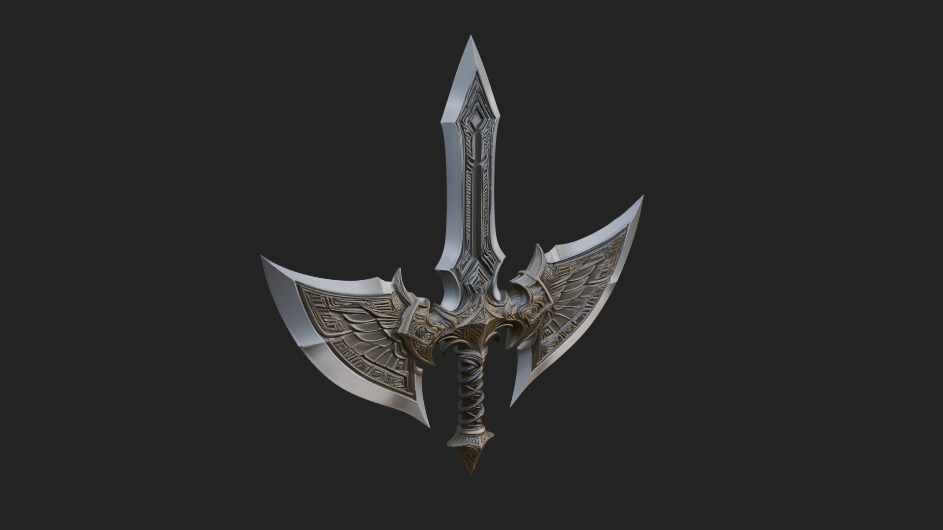 Angel Wing Greatsword Model Design 1 3D Print Model 3D Model