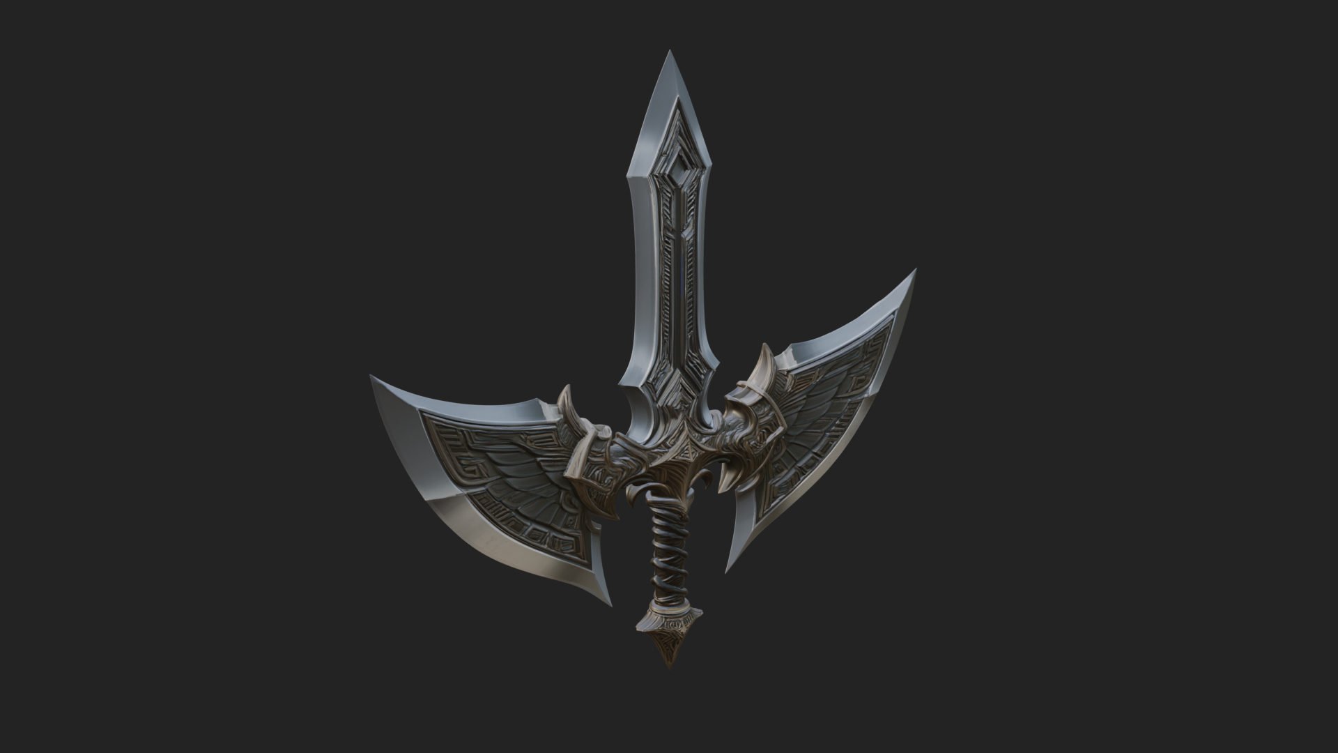 Angel Wing Greatsword Model Design 1 3D Print Model 3D Model