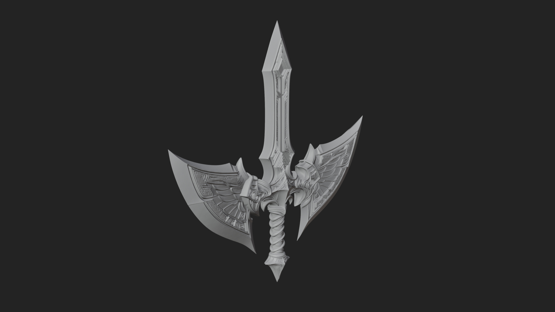 Angel Wing Greatsword Model Design 1 3D Print Model 3D Model