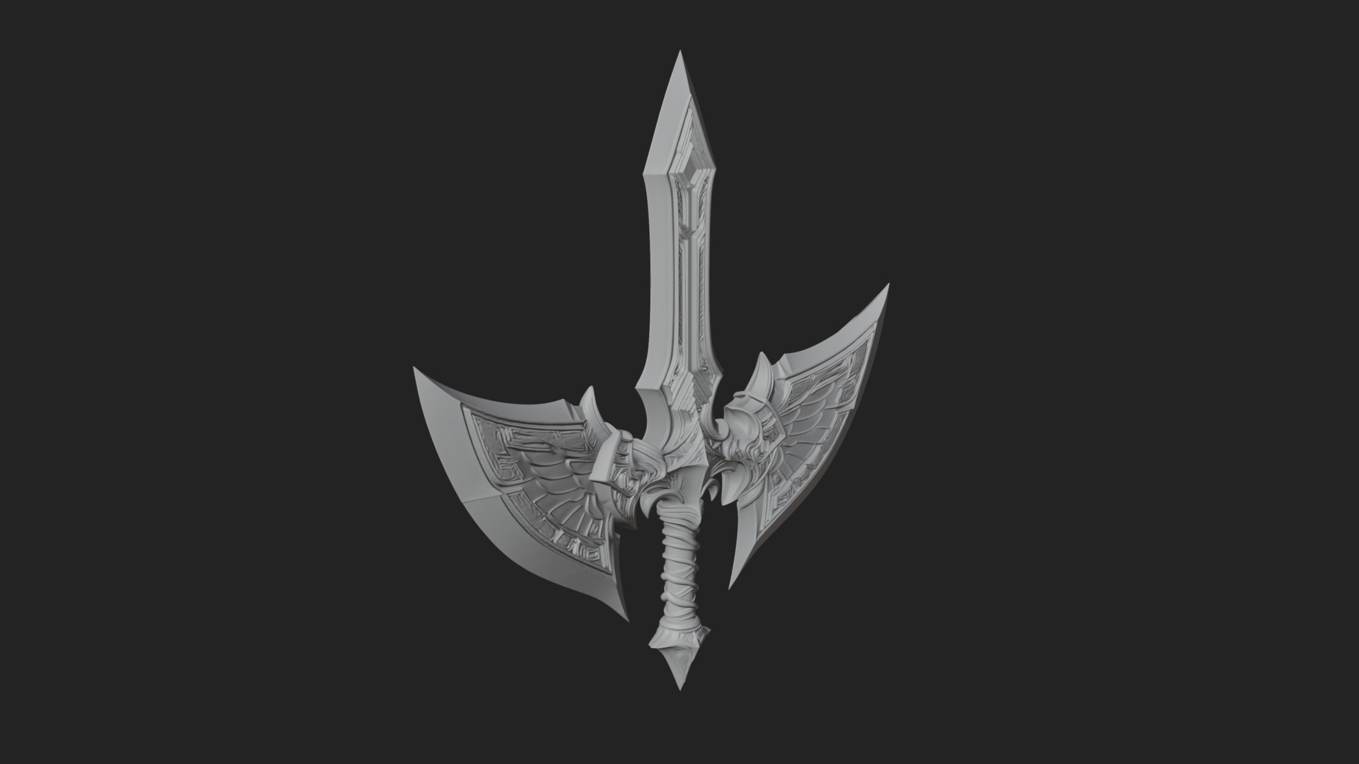Angel Wing Greatsword Model Design 1 3D Print Model 3D Model