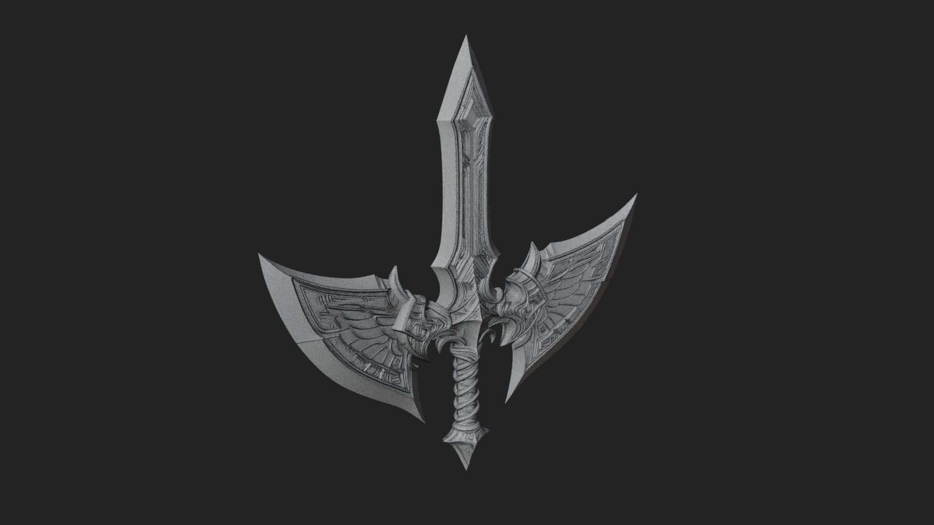 Angel Wing Greatsword Model Design 1 3D Print Model 3D Model
