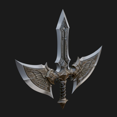 Angel Wing Greatsword Model Design 1 3D Print Model
