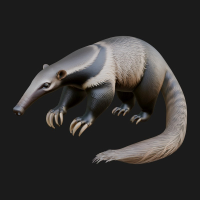 Anteater Statue Design 1 3D Print Model
