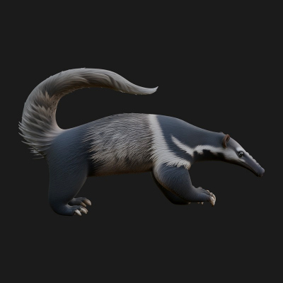 Anteater Statue Design 3 3D Print Model