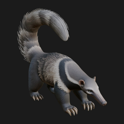 Anteater Statue Design 7 3D Print Model