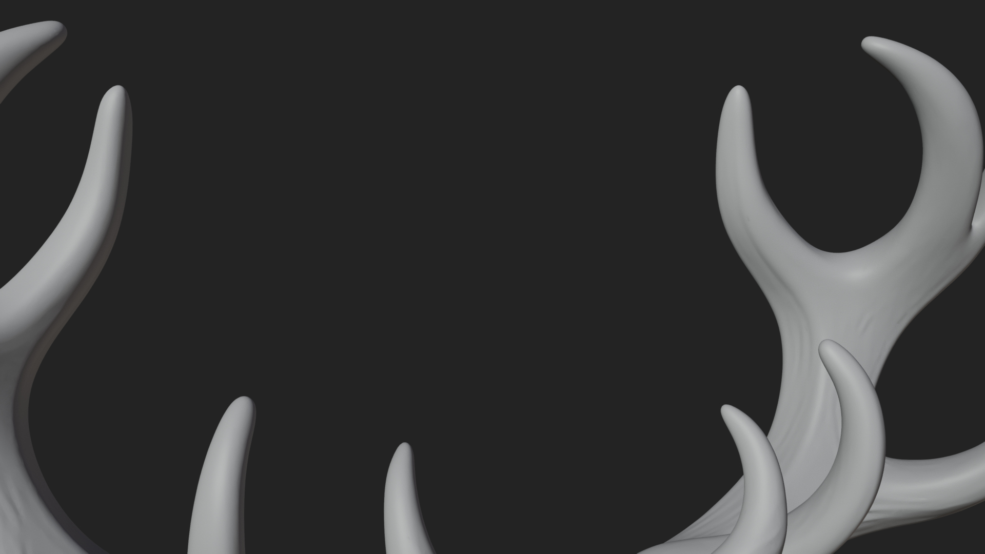 Antlered Forest God Statue Design 1 3D Print Model 3D Model