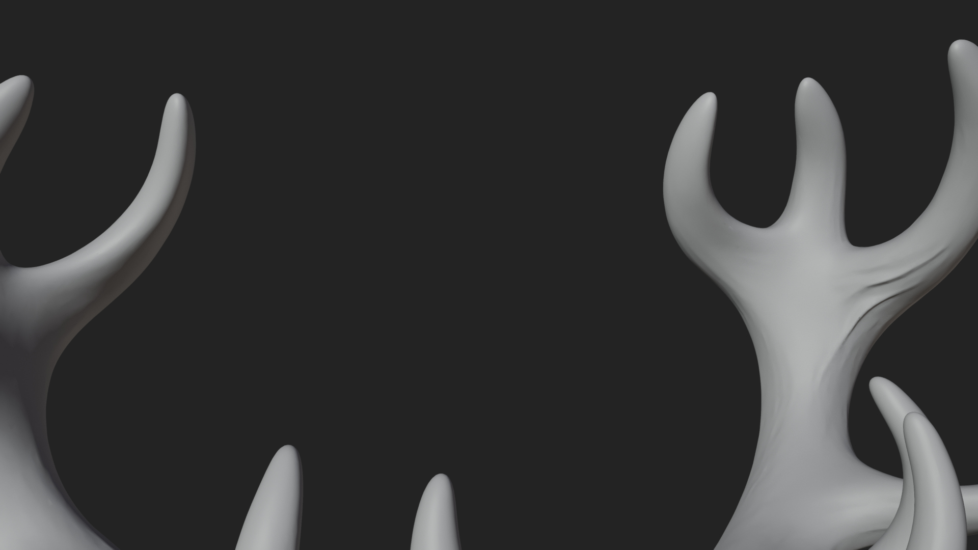 Antlered Forest God Statue Design 2 3D Print Model 3D Model