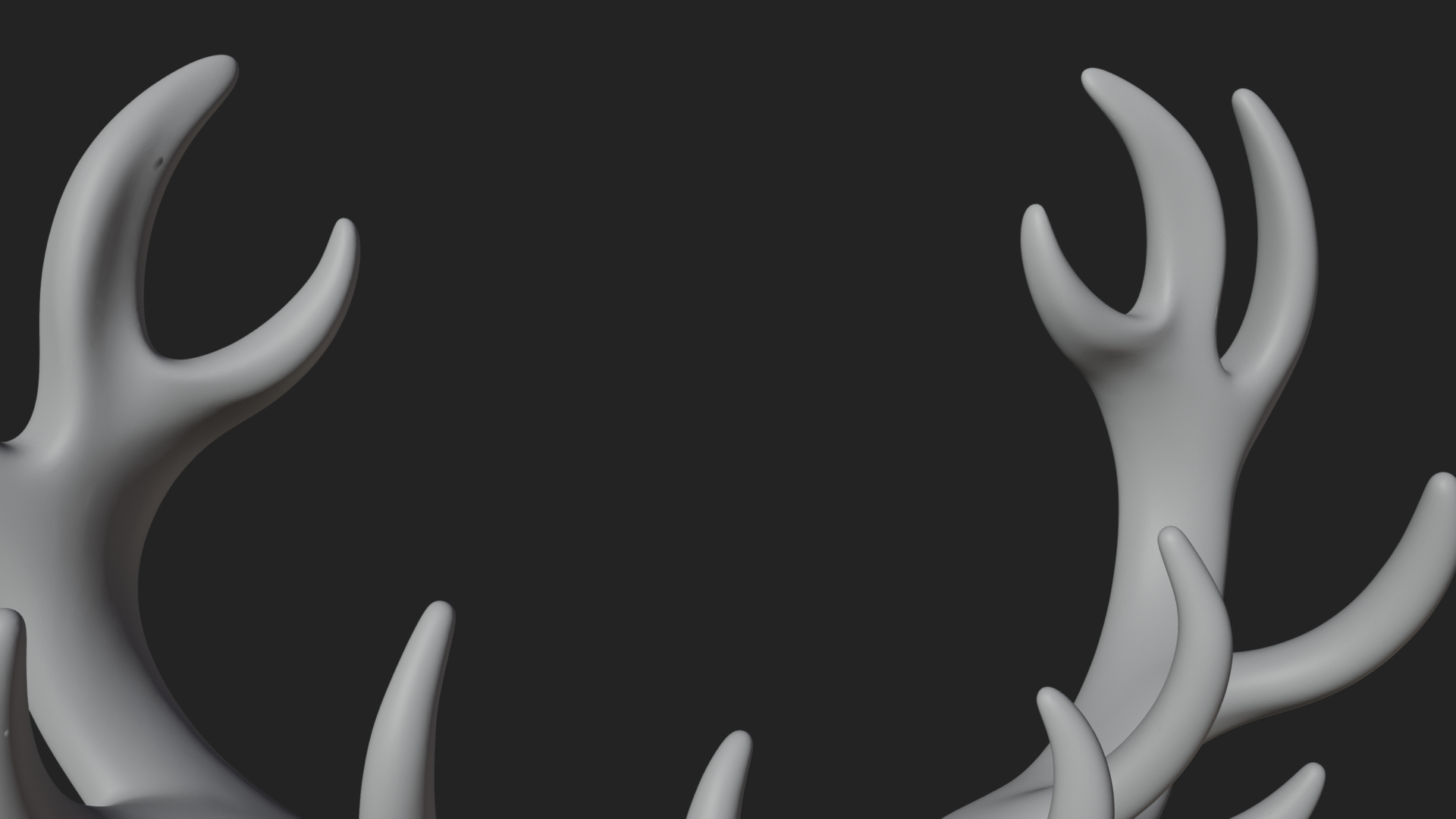 Antlered Forest God Statue Design 3 3D Print Model 3D Model
