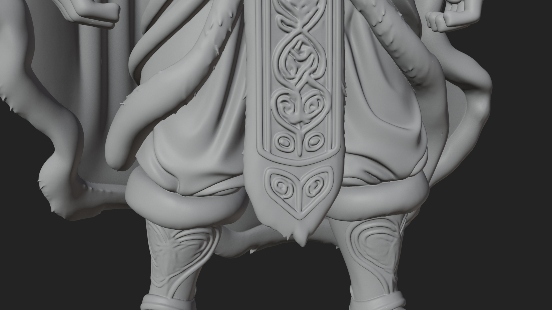 Antlered Forest God Statue Design 3 3D Print Model 3D Model