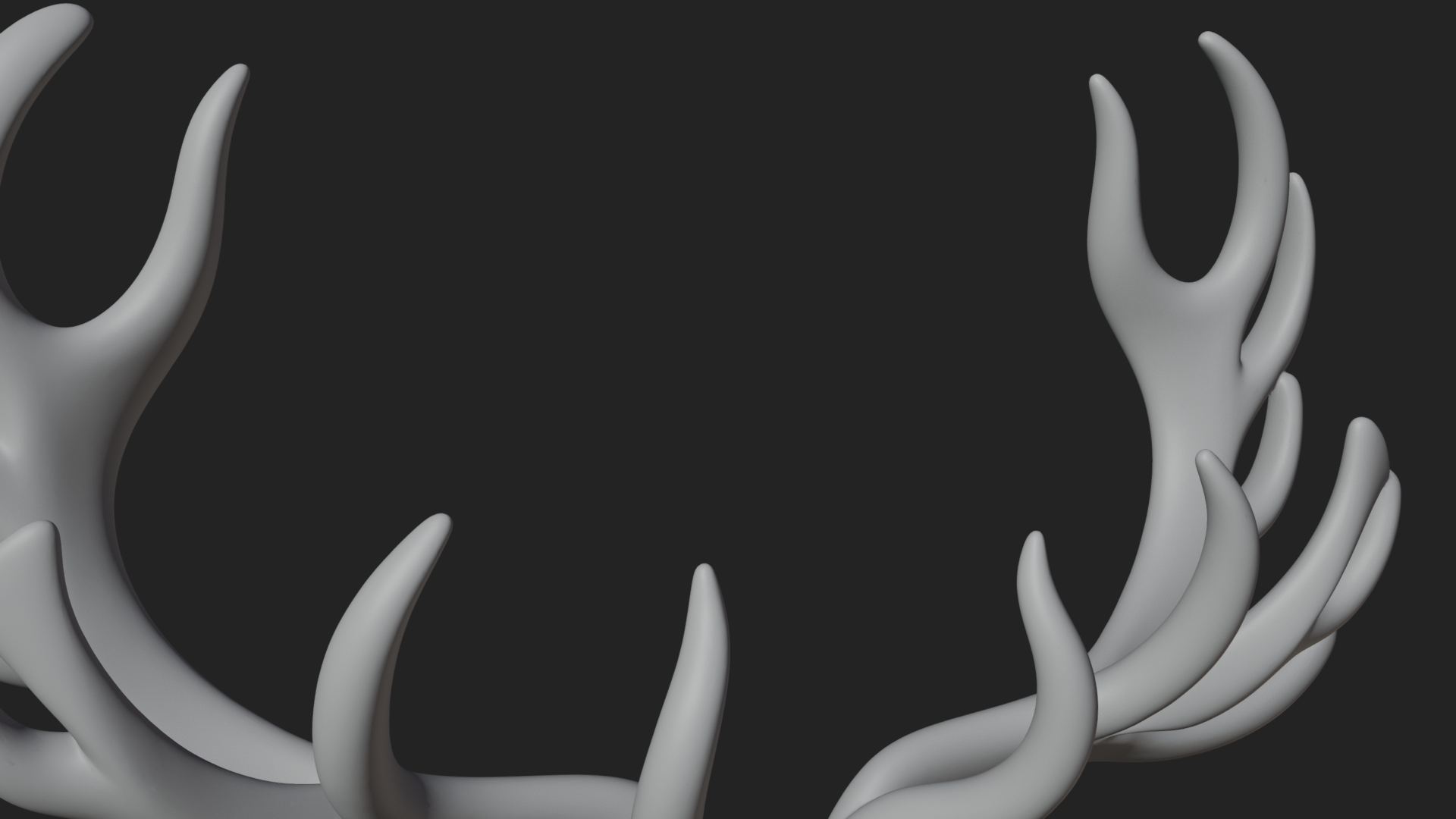 Antlered Forest God Statue Design 4 3D Print Model 3D Model