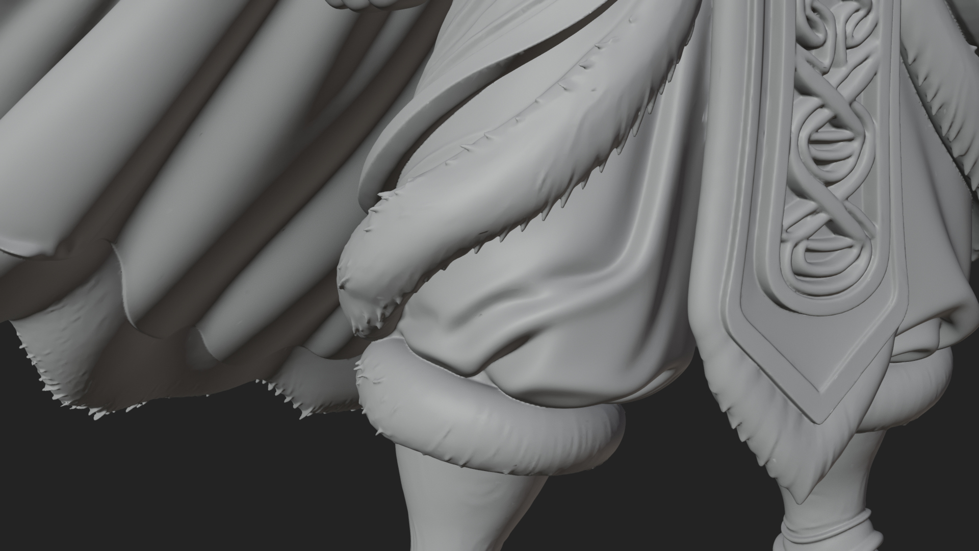 Antlered Forest God Statue Design 4 3D Print Model 3D Model