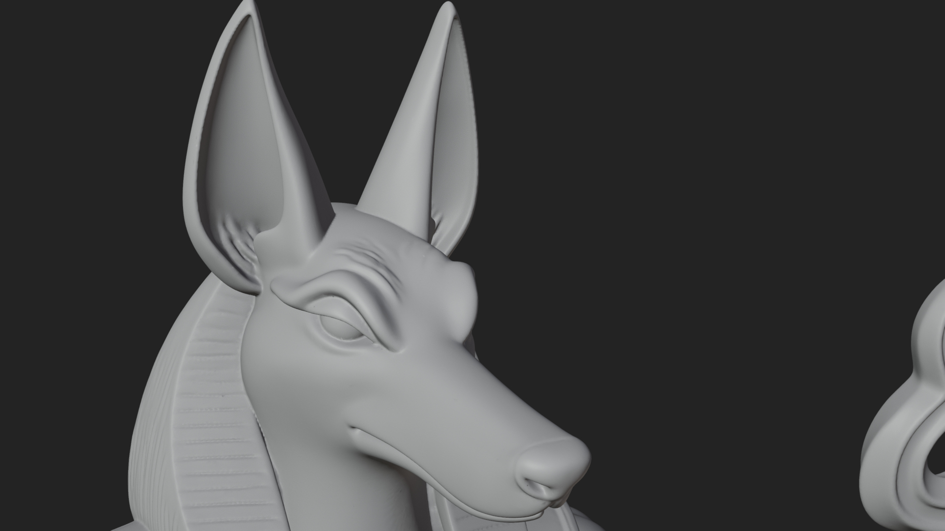 Anubis Egyptian God Statue Design 15 3D Print Model 3D Model