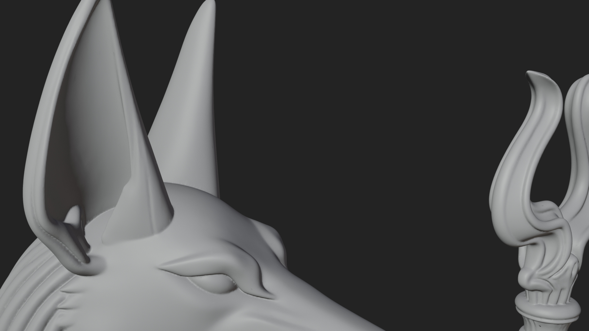 Anubis Egyptian God Statue Design 17 3D Print Model 3D Model