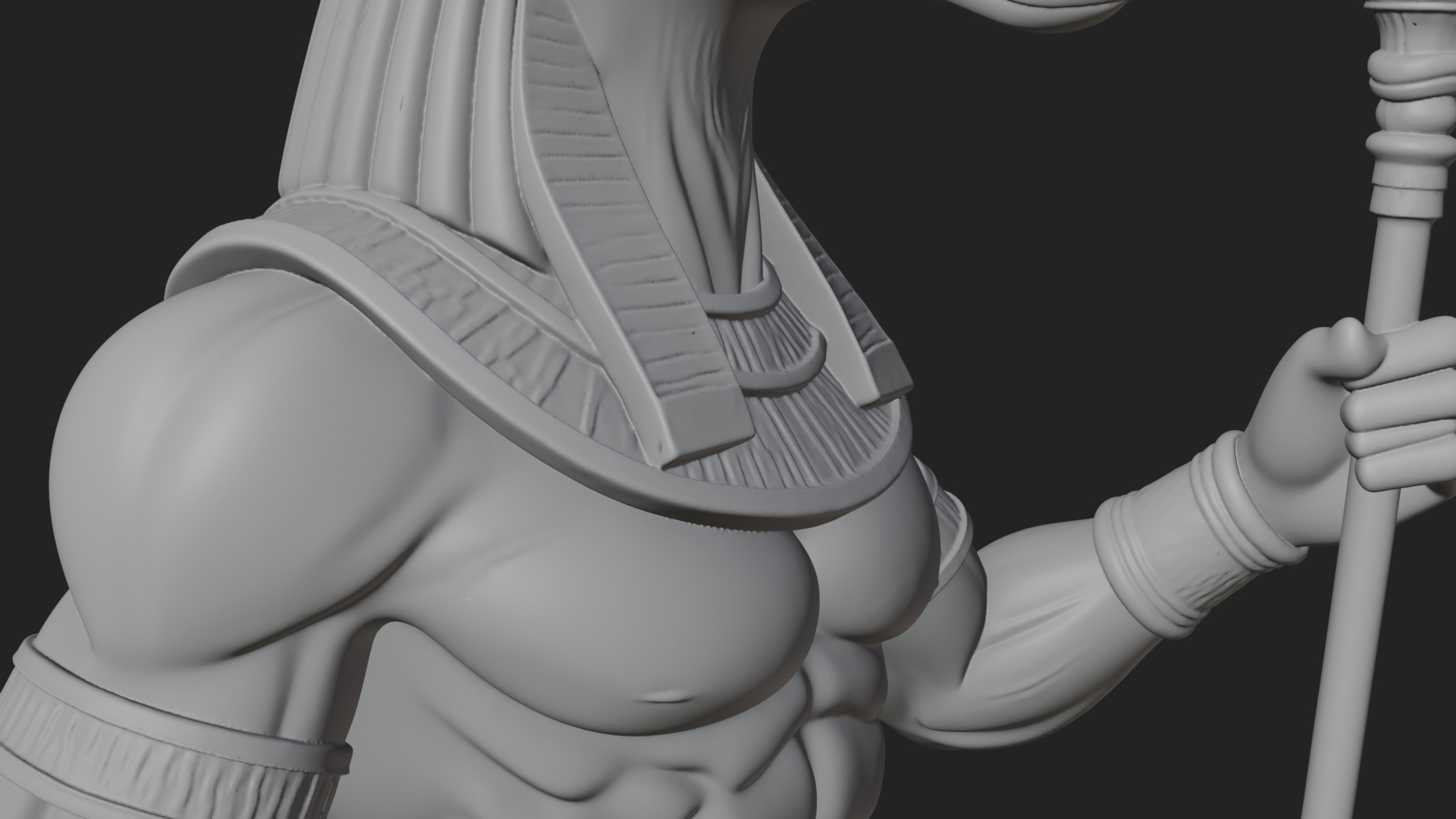 Anubis Egyptian God Statue Design 17 3D Print Model 3D Model