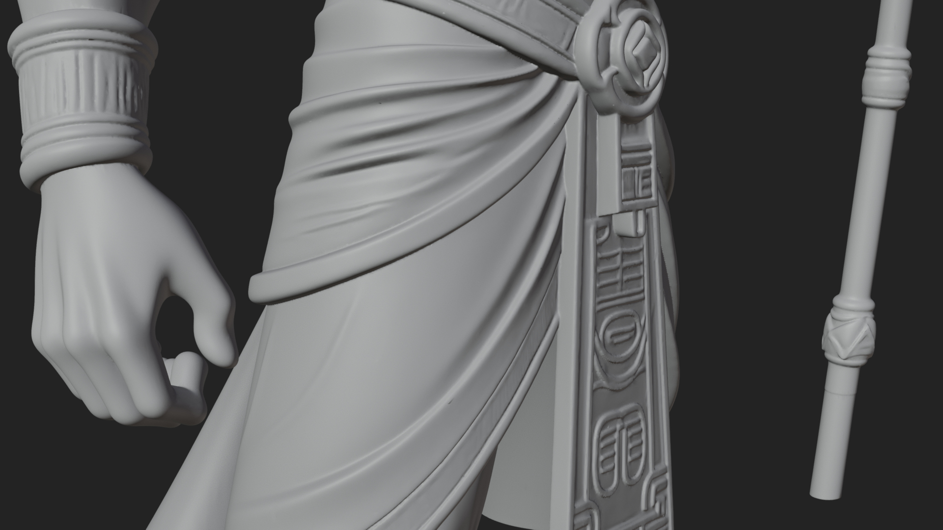 Anubis Egyptian God Statue Design 17 3D Print Model 3D Model