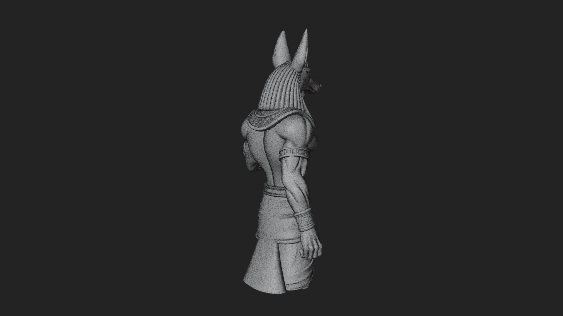 Anubis Egyptian God Statue Design 17 3D Print Model 3D Model
