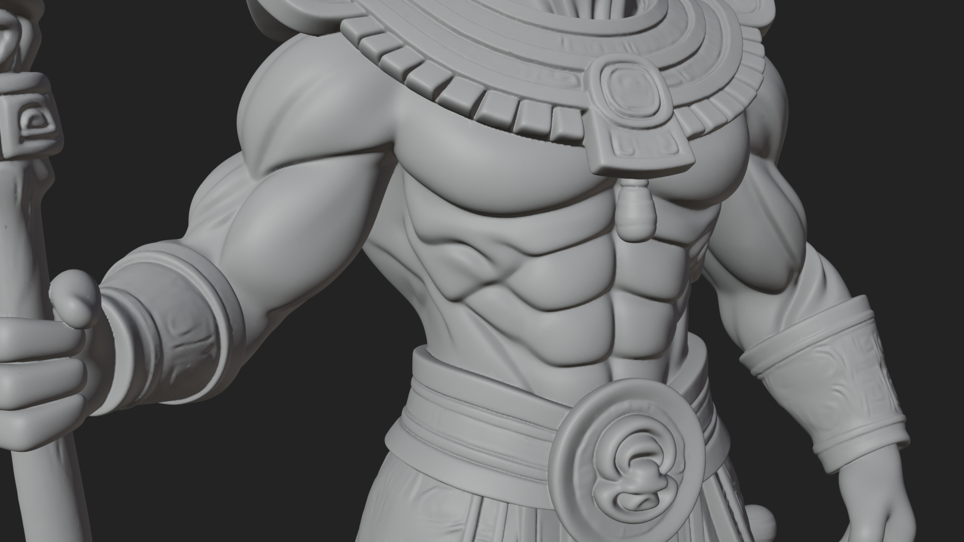 Anubis Egyptian God Statue Design 18 3D Print Model 3D Model