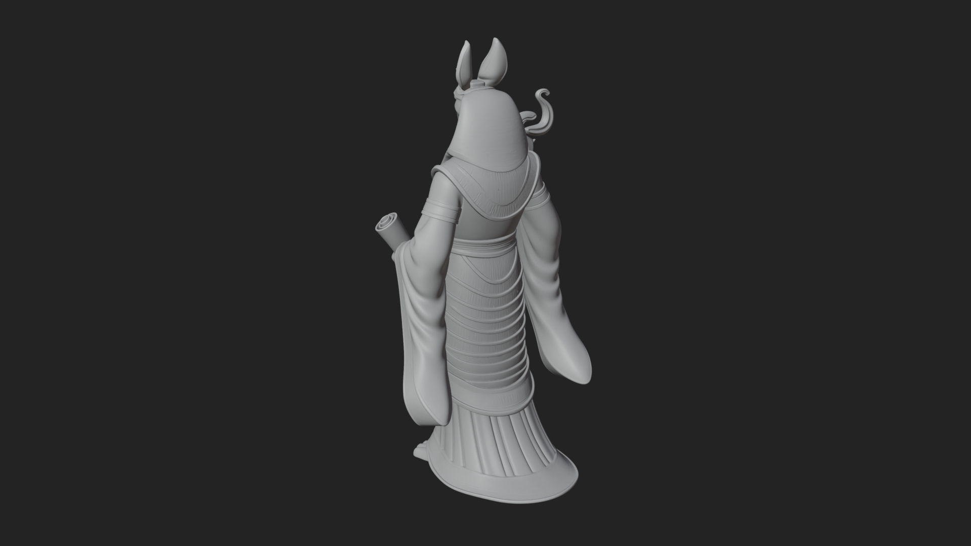 Anubis Egyptian God Statue Design 20 3D Print Model 3D Model