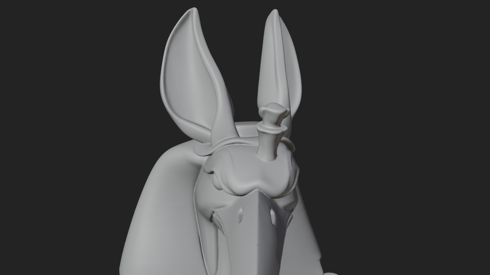 Anubis Egyptian God Statue Design 20 3D Print Model 3D Model