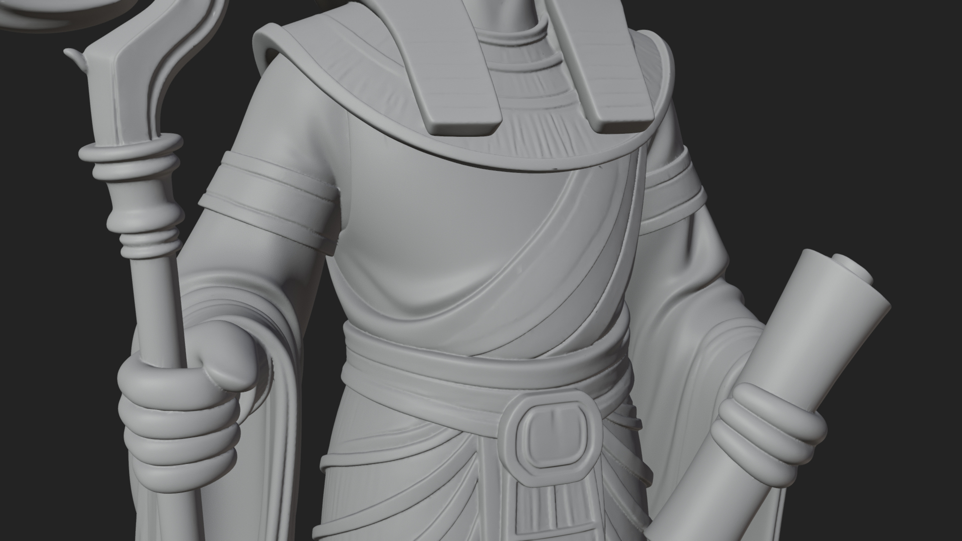 Anubis Egyptian God Statue Design 20 3D Print Model 3D Model