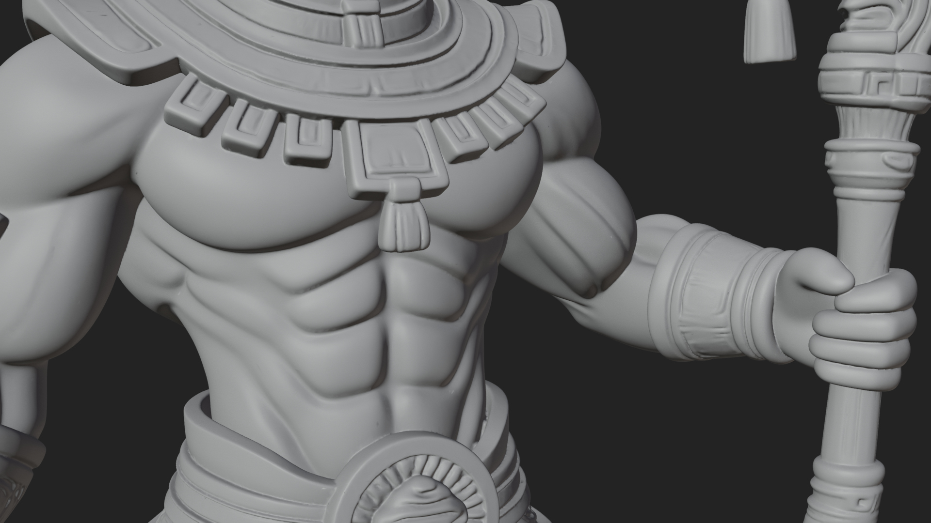 Anubis Egyptian God Statue Design 21 3D Print Model 3D Model