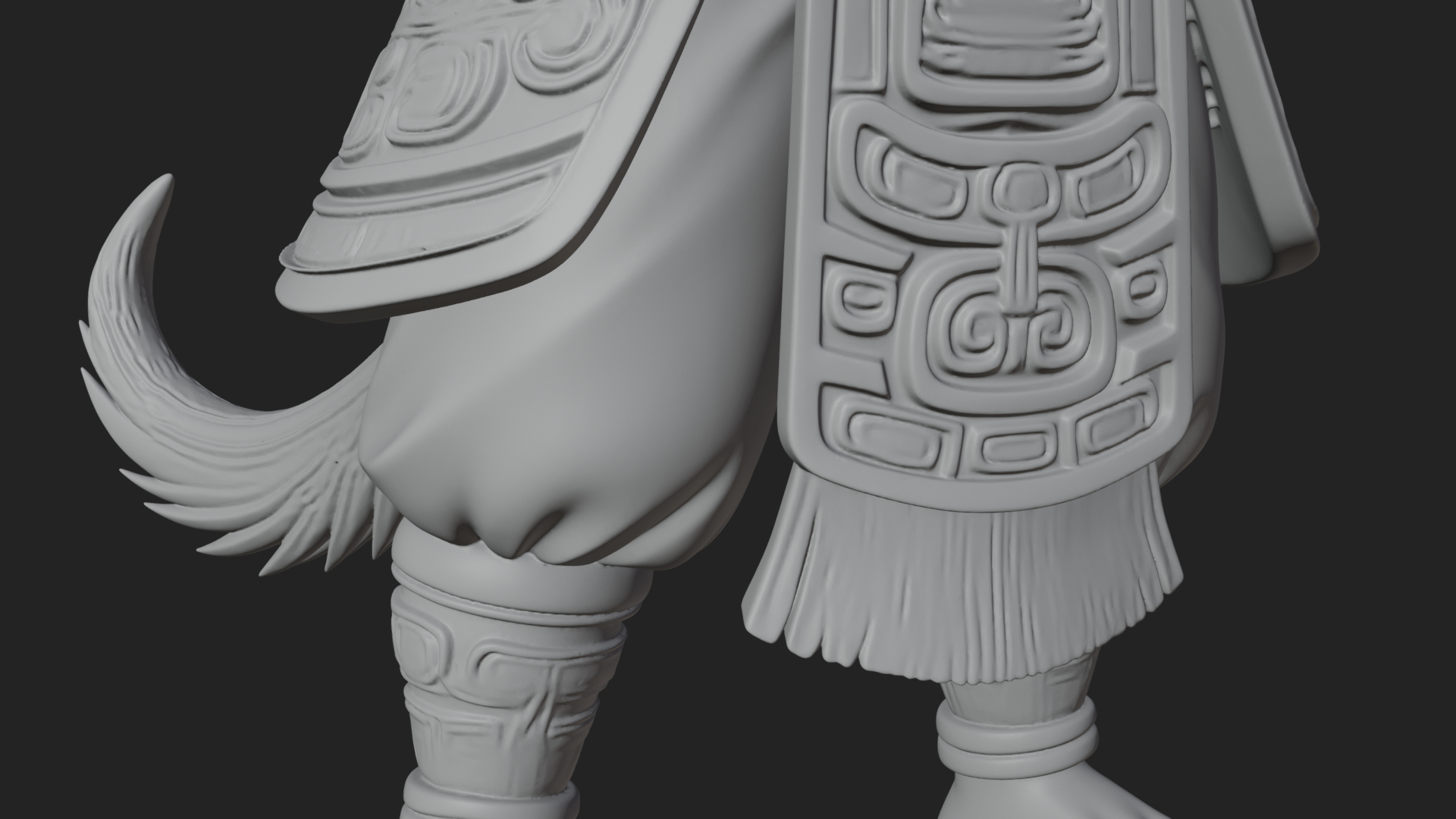 Anubis Egyptian God Statue Design 21 3D Print Model 3D Model