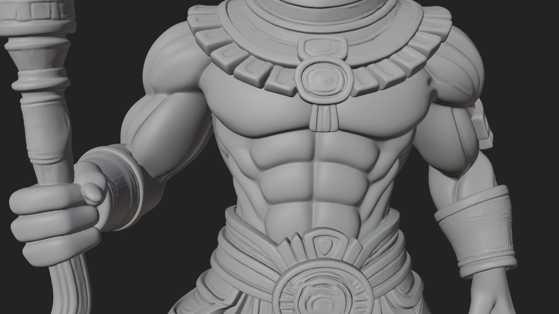 Anubis Egyptian God Statue Design 22 3D Print Model 3D Model