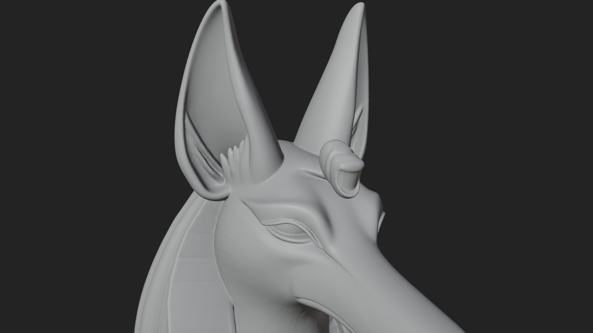 Anubis Egyptian God Statue Design 23 3D Print Model 3D Model