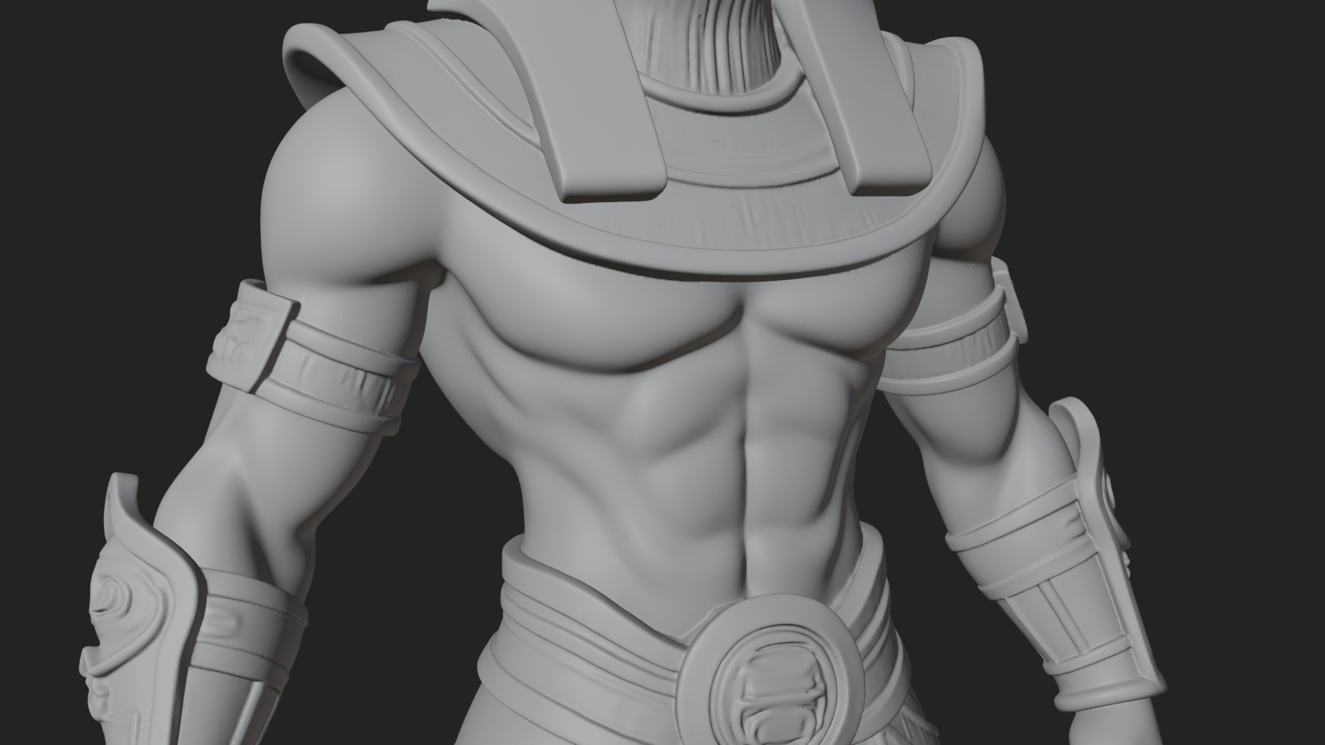 Anubis Egyptian God Statue Design 24 3D Print Model 3D Model