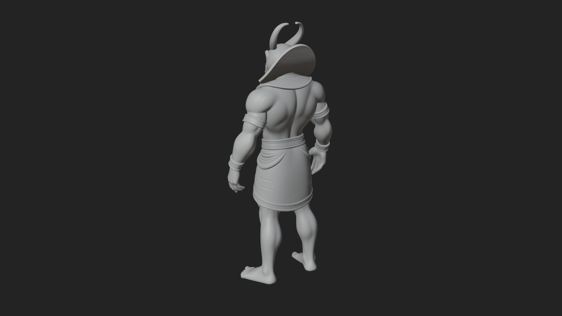 Anubis Egyptian God Statue Design 25 3D Print Model 3D Model