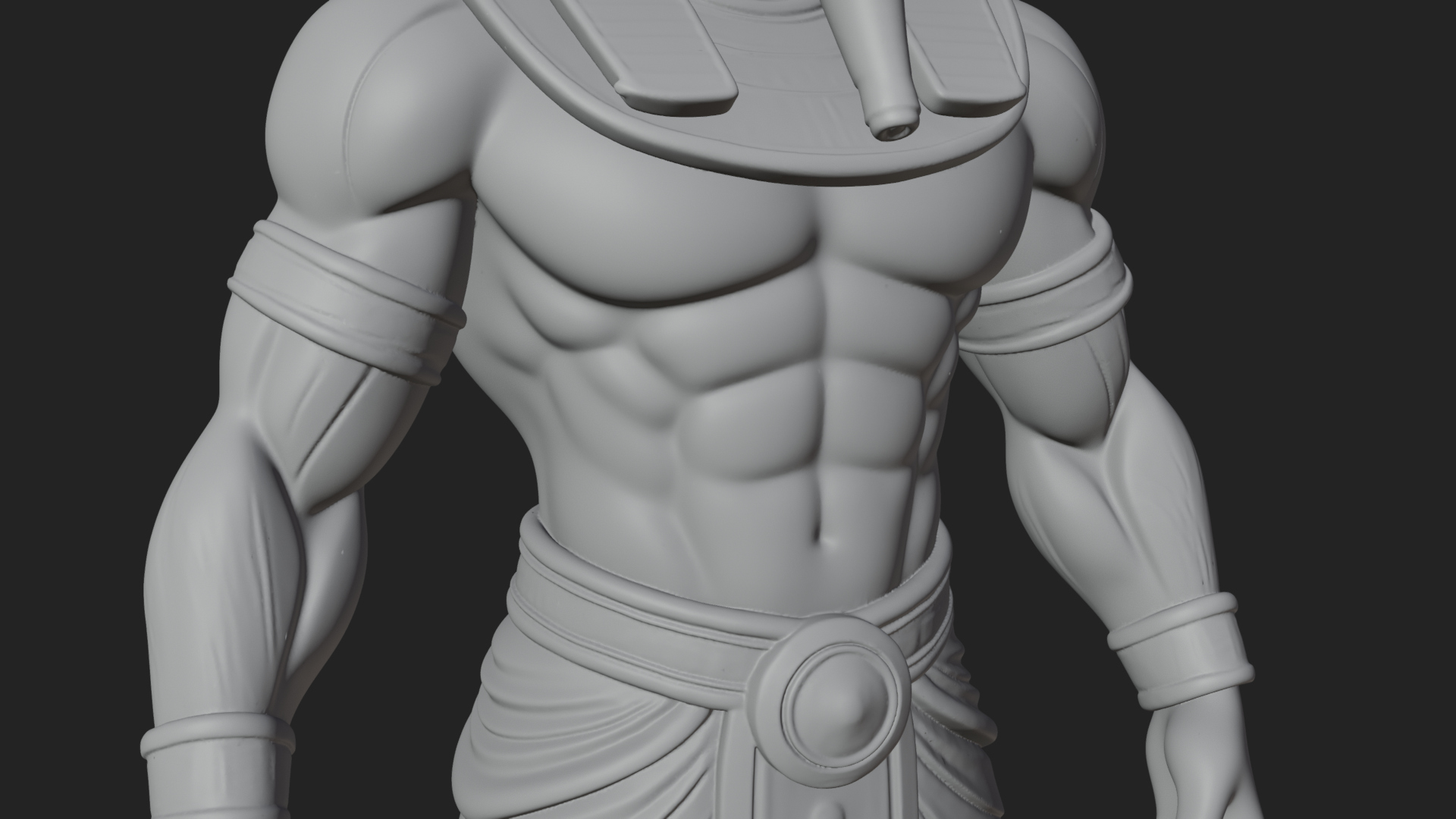 Anubis Egyptian God Statue Design 25 3D Print Model 3D Model