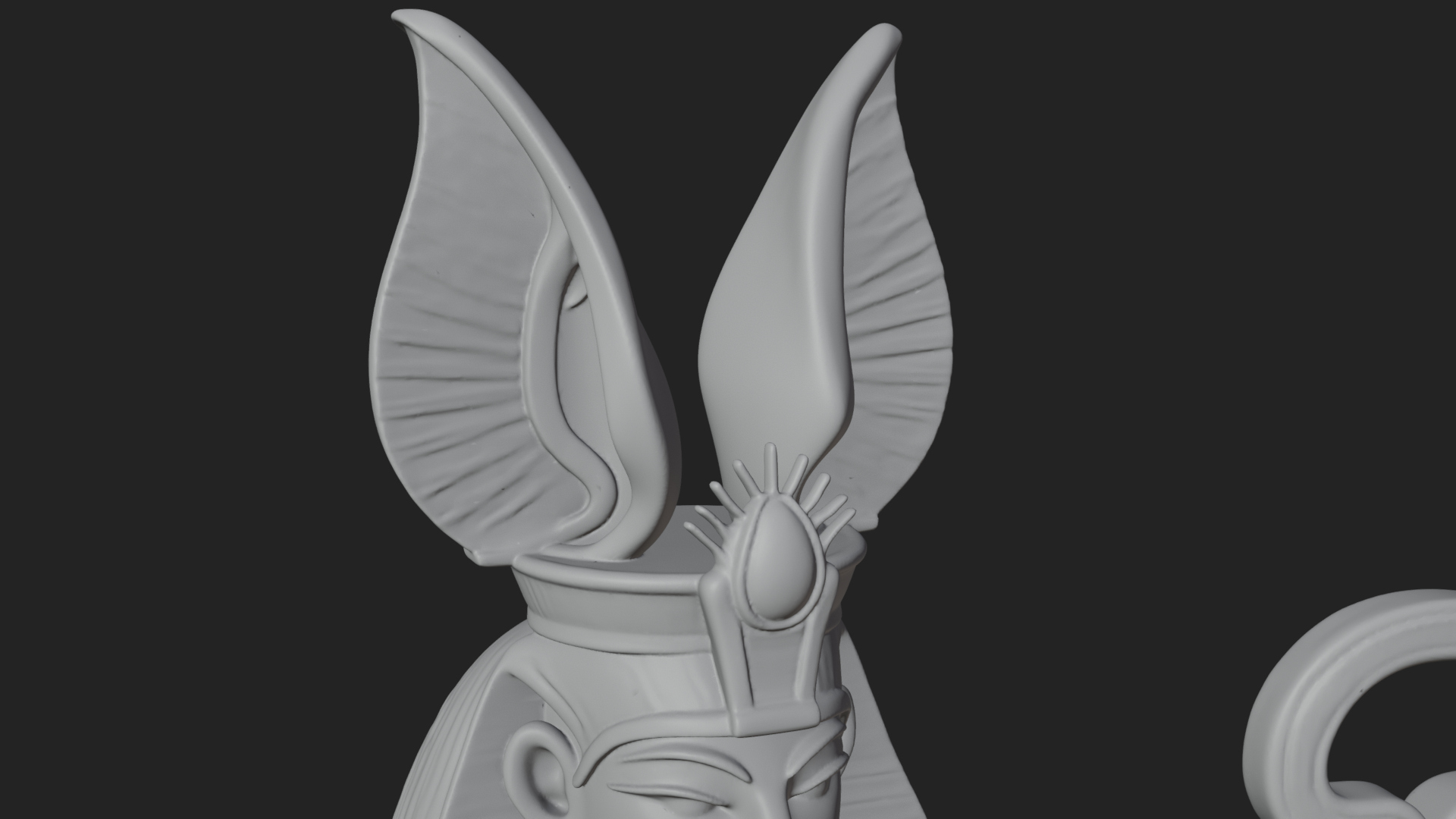 Anubis Egyptian God Statue Design 26 3D Print Model 3D Model