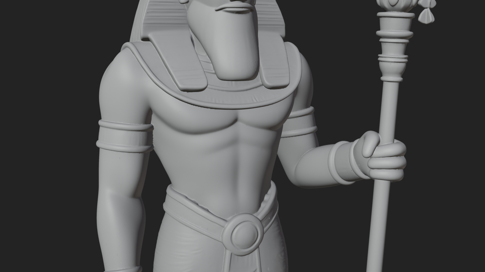 Anubis Egyptian God Statue Design 26 3D Print Model 3D Model