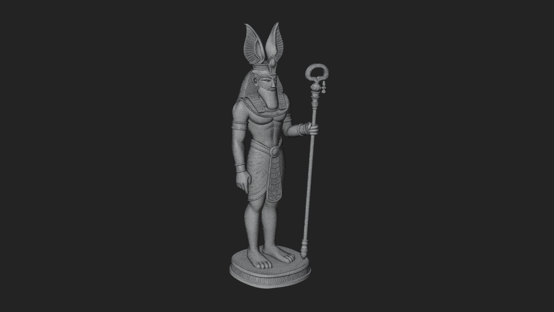 Anubis Egyptian God Statue Design 26 3D Print Model 3D Model