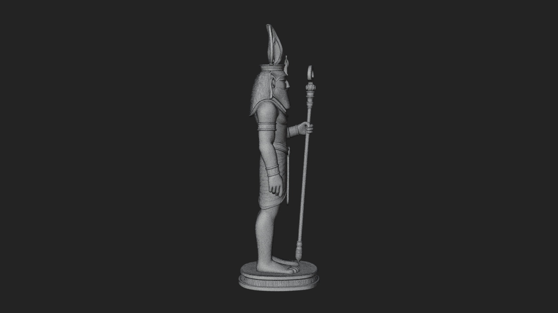Anubis Egyptian God Statue Design 26 3D Print Model 3D Model