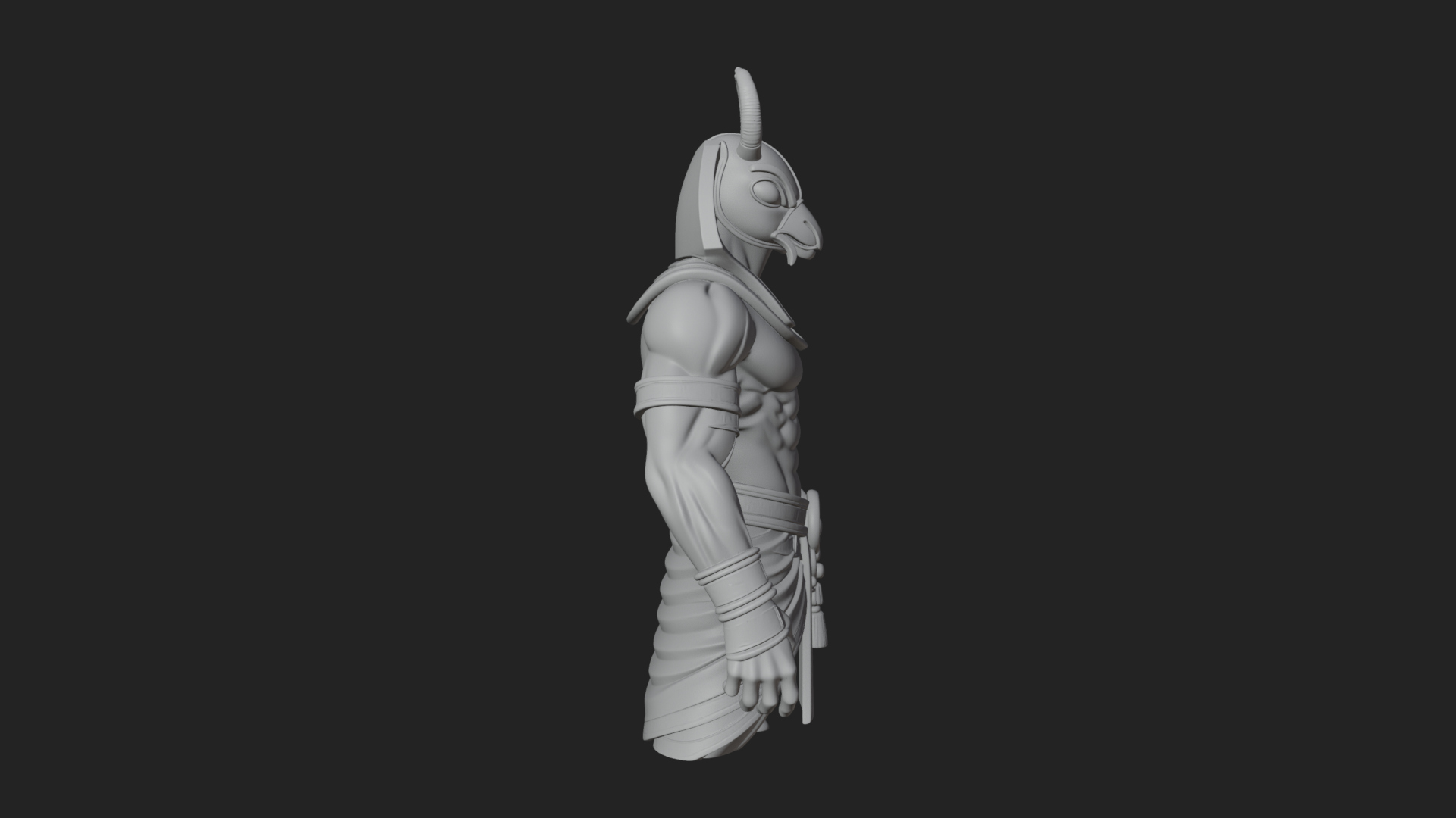 Anubis Egyptian God Statue Design 27 3D Print Model 3D Model