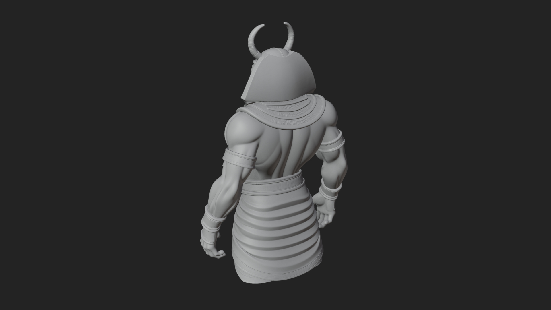 Anubis Egyptian God Statue Design 27 3D Print Model 3D Model