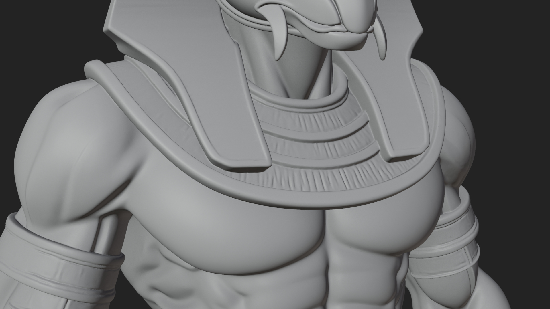 Anubis Egyptian God Statue Design 27 3D Print Model 3D Model