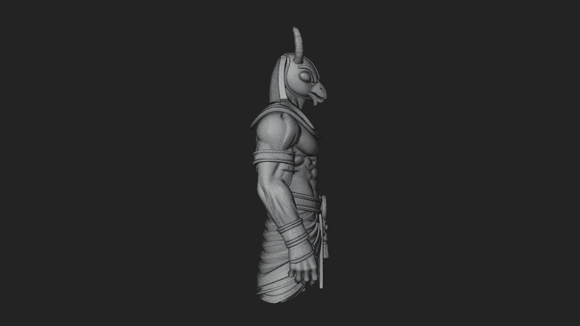 Anubis Egyptian God Statue Design 27 3D Print Model 3D Model
